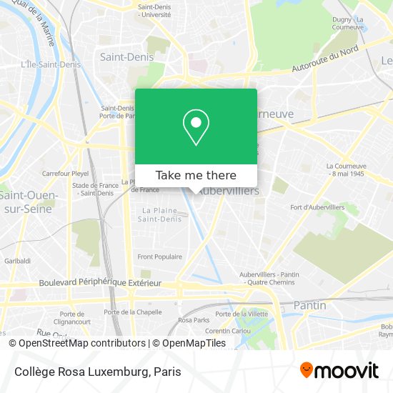 Mapa Collège Rosa Luxemburg