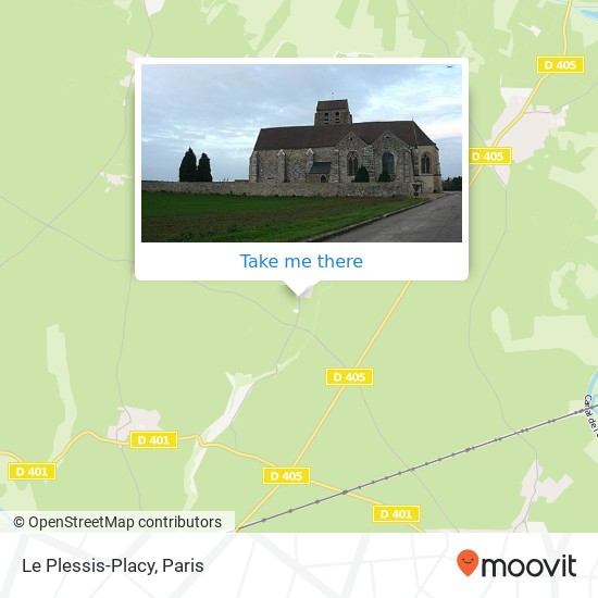 Mapa Le Plessis-Placy