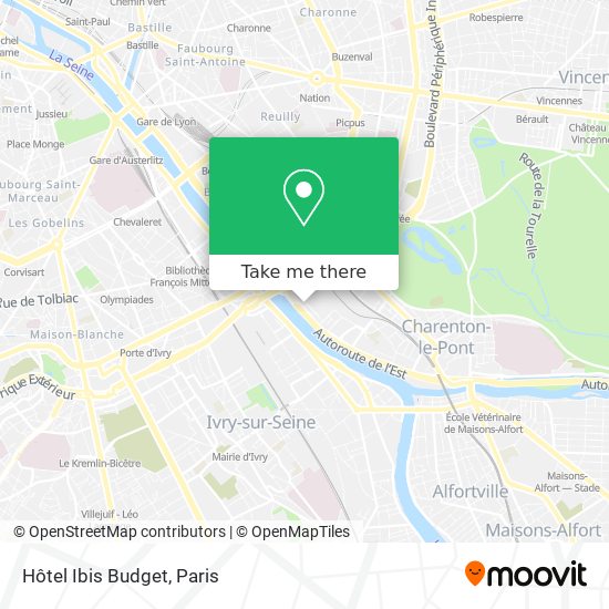 Hôtel Ibis Budget map