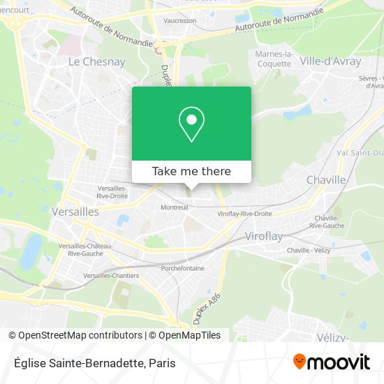 Église Sainte-Bernadette map