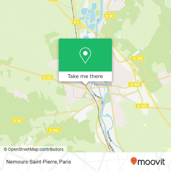 Mapa Nemours-Saint-Pierre