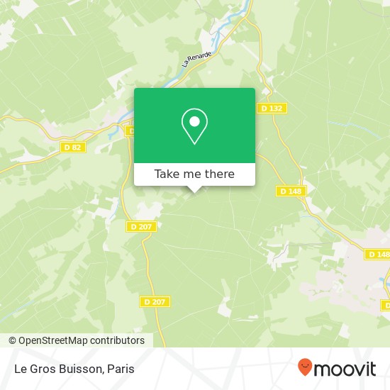 Mapa Le Gros Buisson