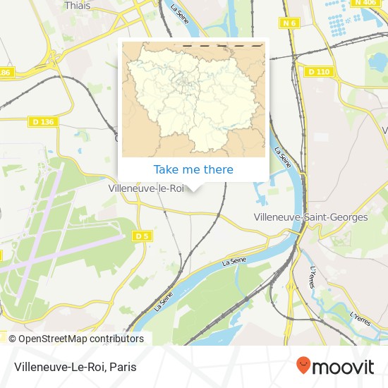 Villeneuve-Le-Roi map