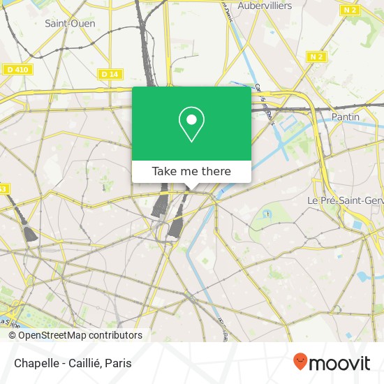 Chapelle - Caillié map