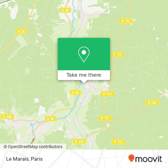 Mapa Le Marais