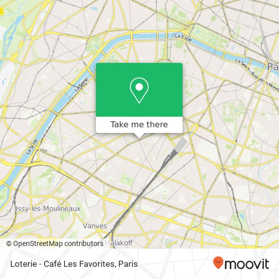 Loterie - Café Les Favorites map