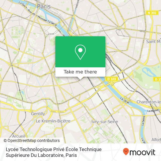 Lycée Technologique Privé École Technique Supérieure Du Laboratoire map