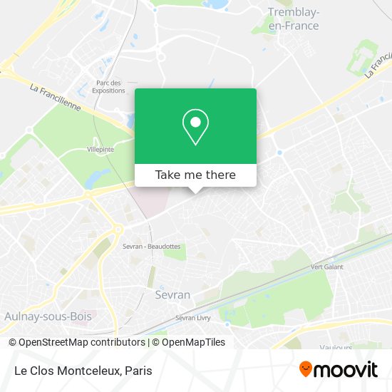 Mapa Le Clos Montceleux