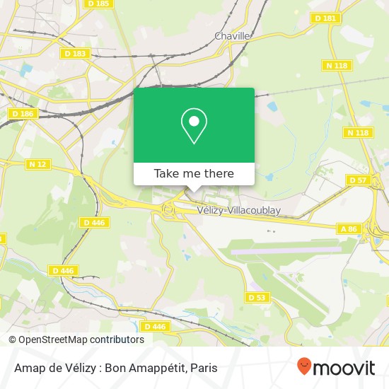 Amap de Vélizy : Bon Amappétit map