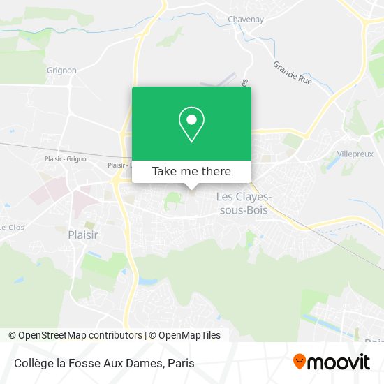 Mapa Collège la Fosse Aux Dames