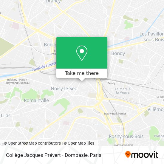 Mapa Collège Jacques Prévert - Dombasle