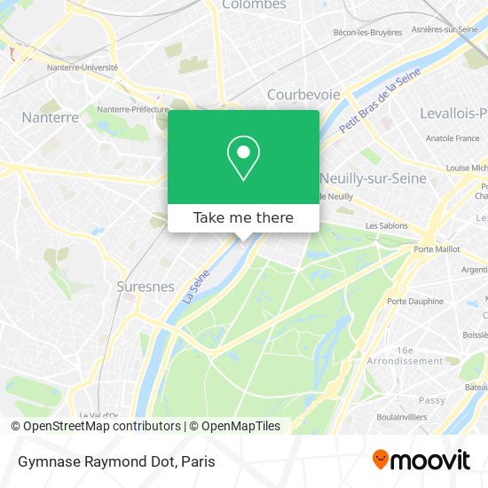 Gymnase Raymond Dot map