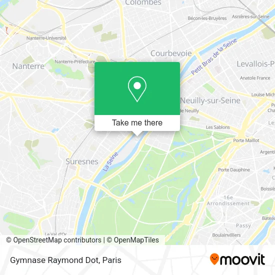 Gymnase Raymond Dot map