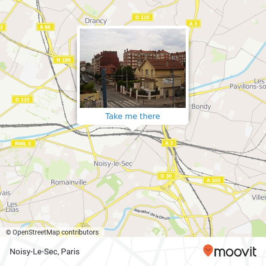 Noisy-Le-Sec map