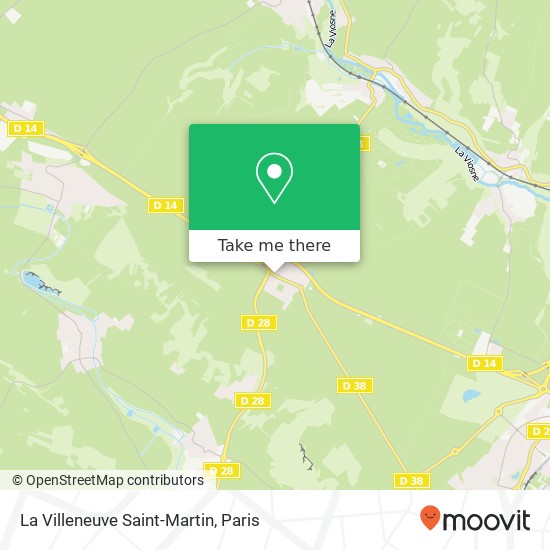 La Villeneuve Saint-Martin map