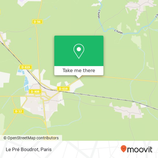 Mapa Le Pré Boudrot