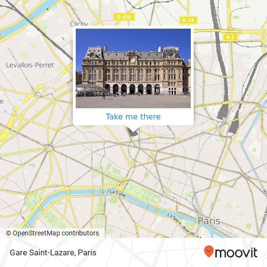 Mapa Gare Saint-Lazare