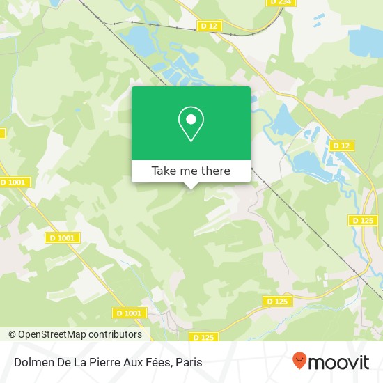 Dolmen De La Pierre Aux Fées map