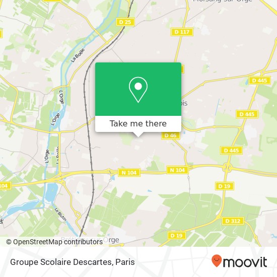 Mapa Groupe Scolaire Descartes