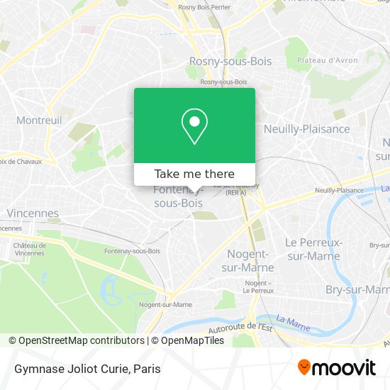 Gymnase Joliot Curie map