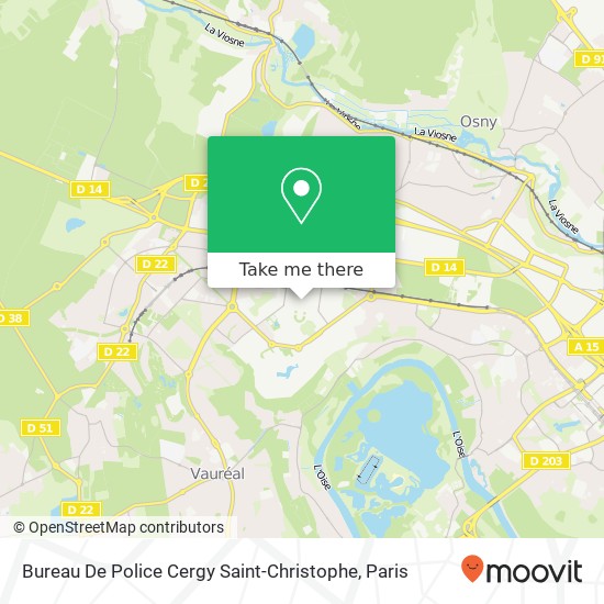 Bureau De Police Cergy Saint-Christophe map