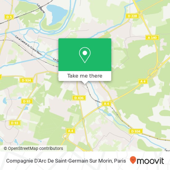 Compagnie D'Arc De Saint-Germain Sur Morin map