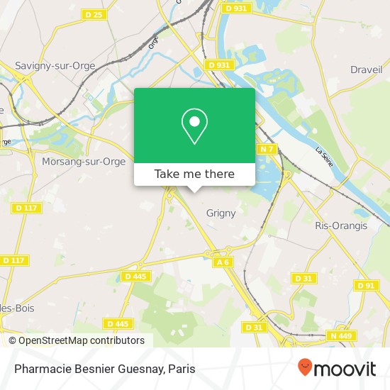 Pharmacie Besnier Guesnay map