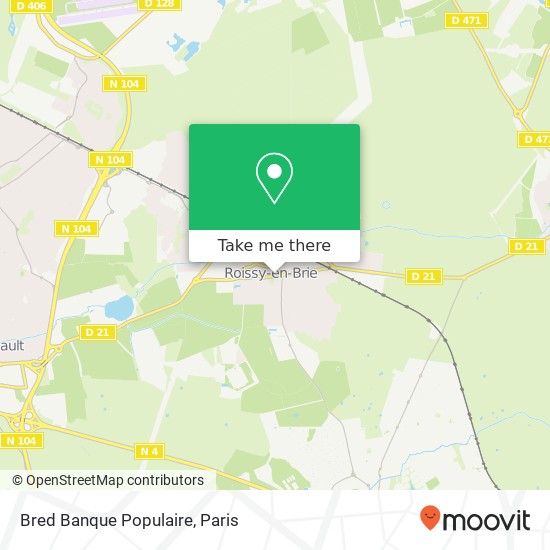 Bred Banque Populaire map