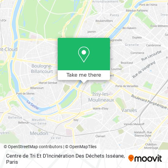 Mapa Centre de Tri Et D'Incinération Des Déchets Isséane