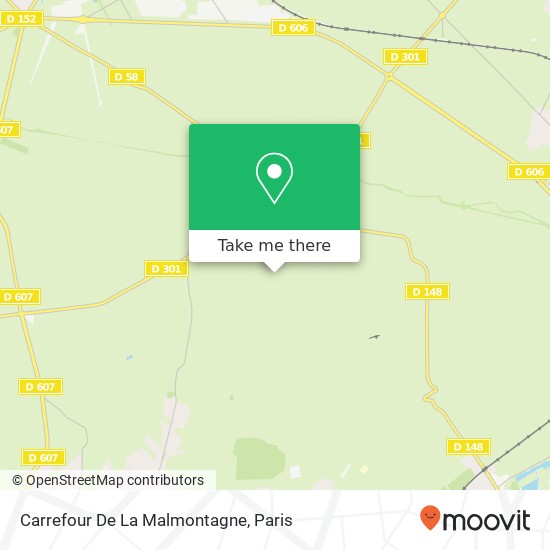 Carrefour De La Malmontagne map