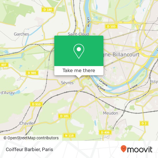 Coiffeur Barbier map