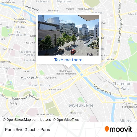 Paris Rive Gauche map