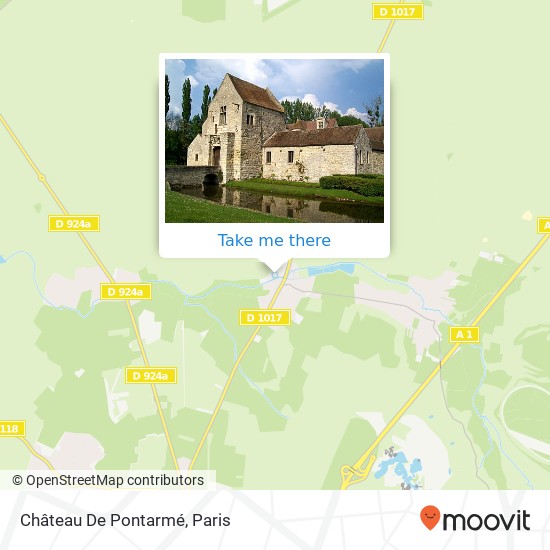Mapa Château De Pontarmé