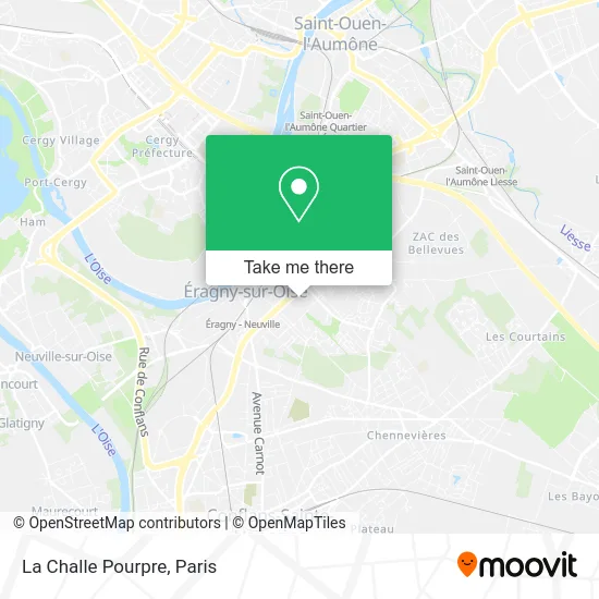 La Challe Pourpre map