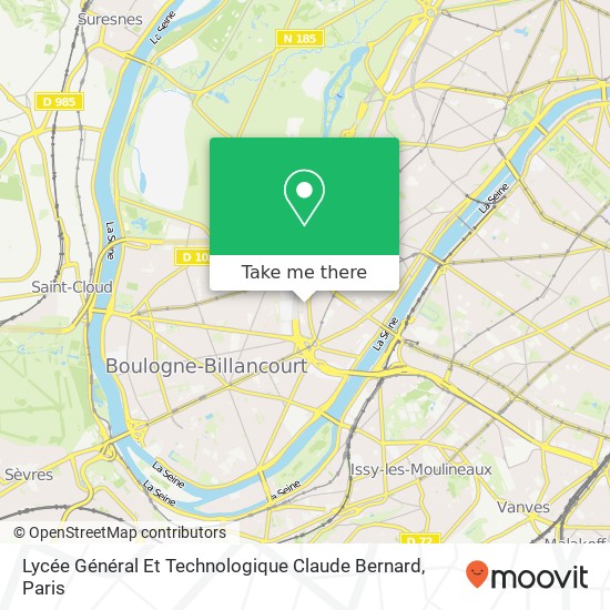 Lycée Général Et Technologique Claude Bernard map