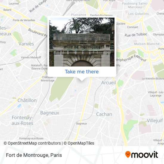 Mapa Fort de Montrouge