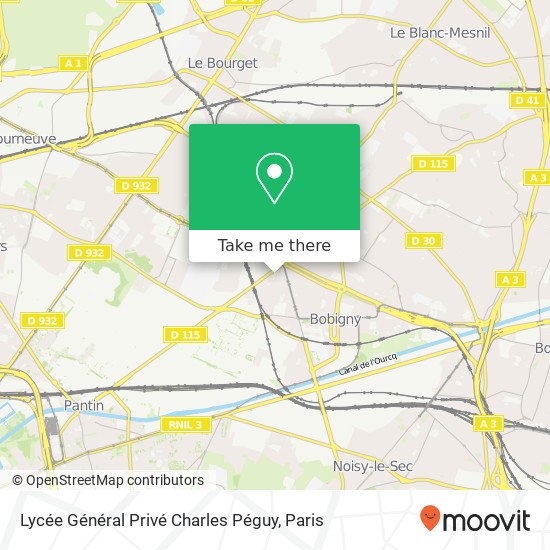 Lycée Général Privé Charles Péguy map