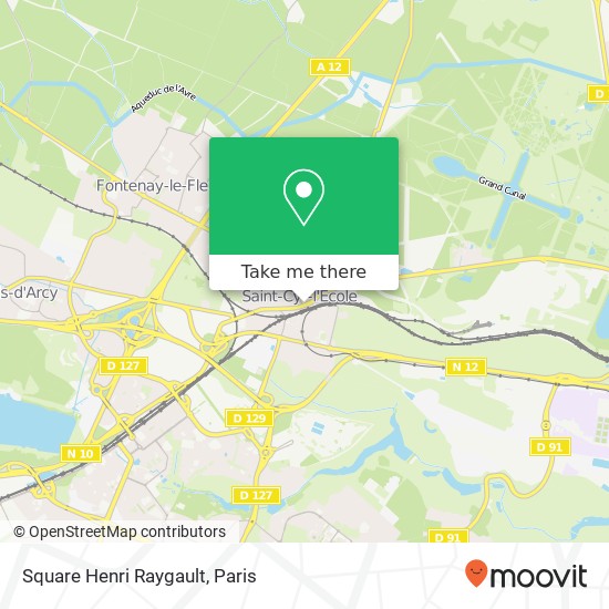 Mapa Square Henri Raygault