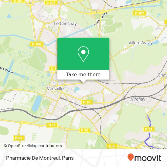 Pharmacie De Montreul map