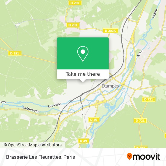 Mapa Brasserie Les Fleurettes