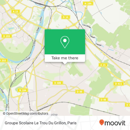 Groupe Scolaire Le Trou Du Grillon map