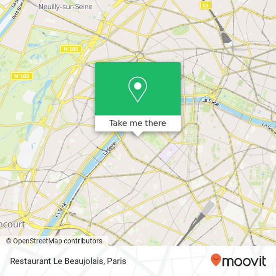 Mapa Restaurant Le Beaujolais