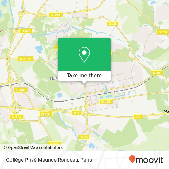 Collège Privé Maurice Rondeau map