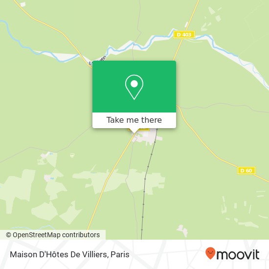 Mapa Maison D'Hôtes De Villiers