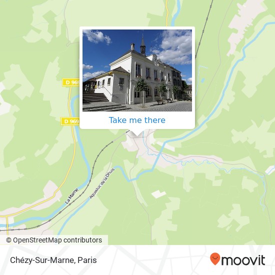 Mapa Chézy-Sur-Marne