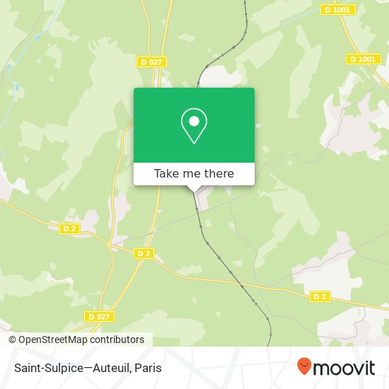 Mapa Saint-Sulpice—Auteuil
