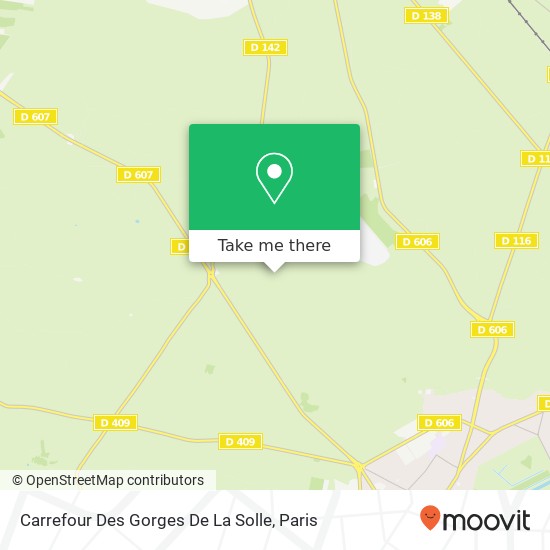 Carrefour Des Gorges De La Solle map