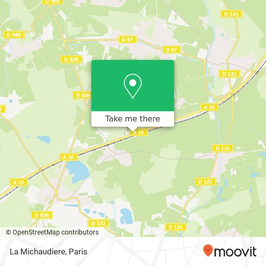 La Michaudiere map