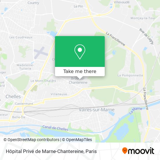 Hôpital Privé de Marne-Chantereine map