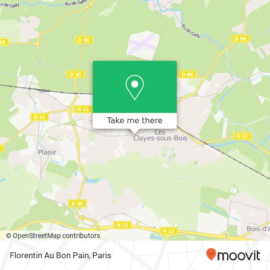 Florentin Au Bon Pain map